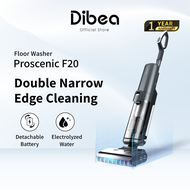 Dibea x Proscenic F20 WashVac Wet Dry Cordless Vacuum Cleaner &amp; Floor Washer | Detachable Battery | Double Edge Cleaning | Local Warranty