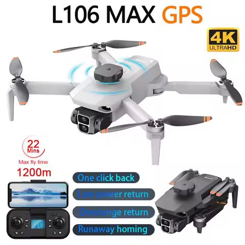LYZRC L106 MAX GPS Drone 4K Professional HD Dual Camera 5G WIFI Brushless Motor FPV Quadcopter Folda