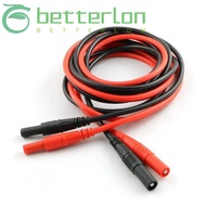 BETTER-LONTIME 1/2pcs Meter Test Lead Extension, CATII 1000V /32A Max 100CM/ 39.37inch Male-to-Femal
