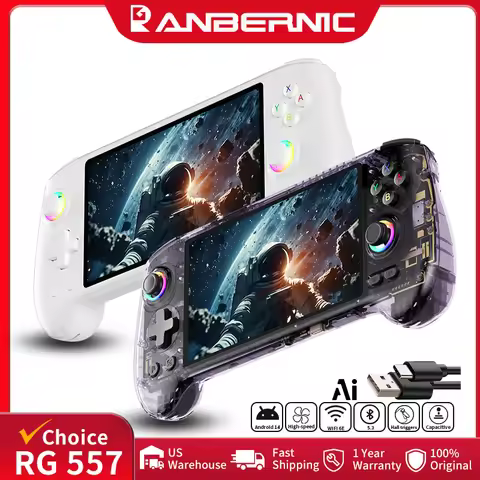 ANBERNIC RG557 Handheld Games Console 5.48" AMOLED RG 557 Android 5500mAh Video Game Player Support 