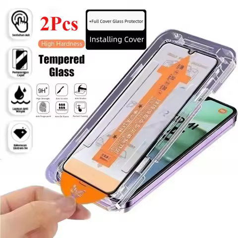 2Pcs For Xiaomi Redmi A5 A4 15C 14C 14R Tempered Glass Dust Free 9H Protective Full Cover Glue Scree