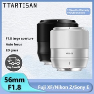 TTArtisan Auto Focus 56mm F1.8 APS-C camera lens X E Z mount for Fujifilm XS10 XS20 X-H2s XT5 XT30 S