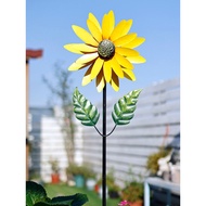 Iron Windmill Outdoor Garden Decoration Rotating Courtyard Kindergarten Creative Sunflower Balcony D