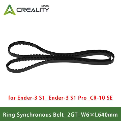Creality 3D Ring Synchronous Belt 2GT W6xL640mm 3D Printer Parts for Ender-3 S1/Ender-3 S1 Pro/CR-10