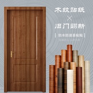 Pelekat Pintu Kayu Pelekat Sendiri Keseluruhan Almari Baju Pintu Perabot Komputer Meja Kabinet Hiasa