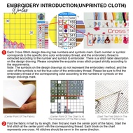 [Noel.sg] UK Cross Stitch Kits Colorful Cross-Stitch Supplies Needlework for Home Wall Dec