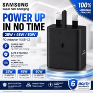 [ Original ] Samsung 25W / 45W / 50W Power Adapter Duo Fast Charging USB C Adapter Charger Set
