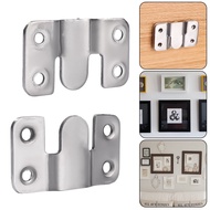 Photo Frame Picture Mirror Wall Hanger/ Flush Mount Bracket Furniture Connector/ Wall Picture Frame Hanger Display Hooks/ Stainless Steel Interlock Hanging Buckle