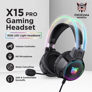 Onikuma X15 pro wired gaming headset  ONIKUMA X15 COMPUTER WIRED HEADSET ILLUMINATED GAMING PS5 COMP