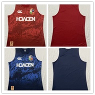 High Quality 2025 lion Vest Rugby Jerseys Men Short Sleeve Rugby Football Shirt
