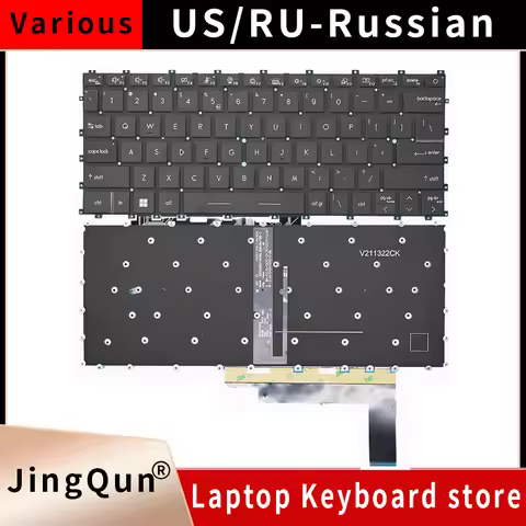 Replacement US/RU backlit Laptop Keyboard For MSI Modern 14 C12MO C11M C13M C5M C7M MS-14JK MS-14J 1