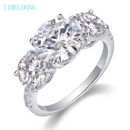 3 CT Real Moissanite Ring D Color Round Cut Diamonds 925 Sterling Silver For Women Ring Wedding Enga