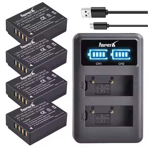 NP-W126 NP-W126S Battery/Charger for Fuji X-Pro1 XPro1 X-T1 XT1 HS30EXR HS33EXR X PRO1