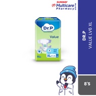 DR.P VALUE DIAPER LV6 XL 8'S