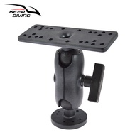 Kayak Fish Finder Bracket Fish Finder GPS Bracket Pre-installed Board 360 Degree Rotating Garmin Fis