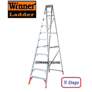 Winner 11 Steps Aluminium Single Sided TanglePruf Ladder Tangga Lipat