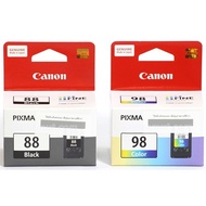 CANON PG-88 (BLACK) + CL-98 (COLOR ) แพ็คคู่ ของแท้ สำหรับ printer Canon E500, E510, E600, E610