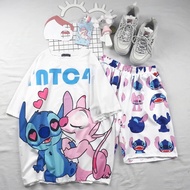 Áo tay lỡ in FULL 3D (45-70kg). ANIMAL - STITCH - DONALD - minnie - SNOOPY - PHINEAS AND FERB - PINK