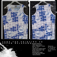 Tanktop/Singlet Pria/Wanita Dewasa |Olahraga/Pantai | Motif - LA