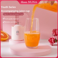 Moon NUNA USB Electric Juicer Cup, Fruit Juice mixer, Mini Portable Rechargeable Juicing Mixing Blender Mixer 500ml