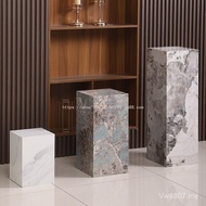 Yi Entrance TV Cabinet Marble Flower Stand Light Luxury Floor Decoration Next Living Room Slate Scul