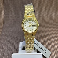 [Original] Seiko 5 SYMK46K1 Automatic Gold-Tone Stainless Steel Analog 21 Jewel Ladies Watch