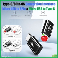 【Fast Delivery】1Pc Micro USB To Light/8Pin OTG For i-P/Pad Phone Adapter Micro To Type C Charger Adapter Data Transfer Converter