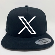 X Social Media Elon Musk snapback Hat