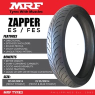 MRF ZAPPER 70/90-14, 80/80-14, 80/90-14, 90/80-14, 90/90-14, 100/80-14, 110/70-14 TUBELESS TIRE