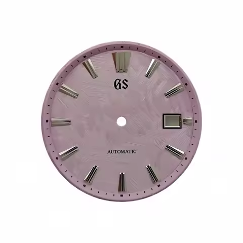 33.5mm GS dial, NH35 dial, textured mechanical watch dial for 4R35/6R35 no lume Fits a 39.5mm case