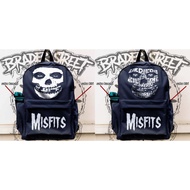 Misfits band backpack, punk band backpack, backpack. men's bag, custom bag