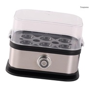 【CH*】 Elegant Stainless Steel Eggs Cooker 200W Automatic 6 Eggs Capacity Eggs Boiler