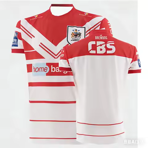 2026 England New St Helens Rugby Sports Jersey UK Mens British Rugby Casual Quick Drying Training En