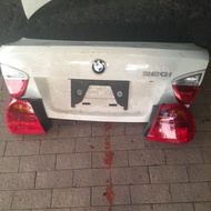 BMW E90 3 series Rear Bonnet With tail light set complete