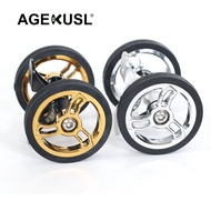 Aceoffix Bike Ezwheel Easy Wheels Mudguard Fender Easywheel 56mm Rollers For Brompton Pikes 3sixty C