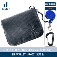 Deuter Ultra-Thin Nylon Thread Wallet with Chest Buckle Short Style Mens Wallet Student Zipper Chest
