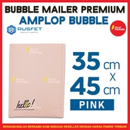 BUBBLE ENVELOPE 35x45CM - BUBBLE MAILER - BUBBLE PACKING HELLO PREMIUM PINK