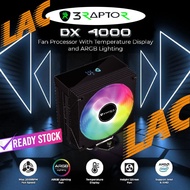CPU Cooler Power Up DX4000 ARGB with temperature display Fan Cooler CPU AMD Intel