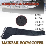 210D Sail Cover 8-9ft 9-10ft 10-11ft 11-12ft 12-13ft Mainsail Boom Cover Boat Cover Waterproof Anti 