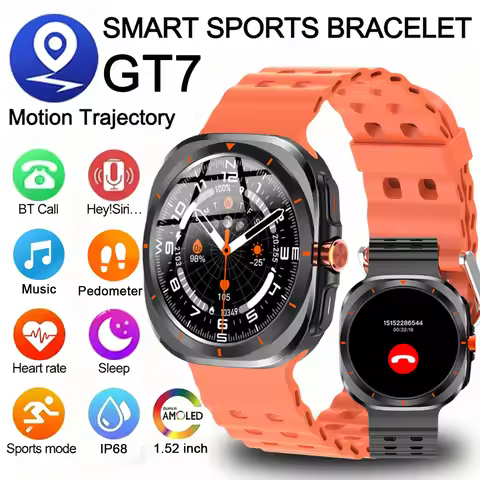 2025 New Men's Smart Watch 1.52 Inch Bluetooth Talk Sports Fitness Pedometer Woman Smart Watch