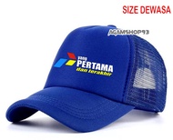 topi trucker logo pertamina