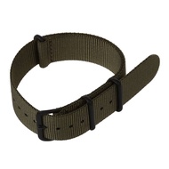 Tali jam tangan olahraga luar ruangan kain nilon hijau tentara 20mm cocok TIMEX WEEKENDER WB2034