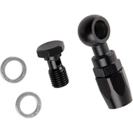 [ReadyStock]Car Motorcycle Hydraulic Stainless Steel Nylon Braided AN6 Fuel Oil Hose Fitting Banjo 1