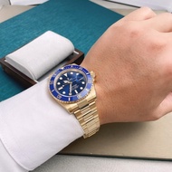 Box Box Certificate Rolex Submariner Type Series 18K Gold Blue Water Ghost Automatic Mechanical Men's Watch126618 Rolex