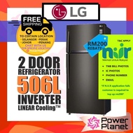 [SAVE4.0] [FREE SHIPPING] LG 2 Door 506L GN-H702HXHC Top Freezer ( Smart ThinQ ) Fridge with Inverte