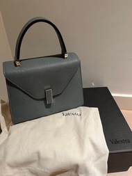 [Only 1] 意大利愛馬仕Valextra SMOKEY BLUE手袋 ｜Valextra Iside Mini Bag 100% 小牛皮