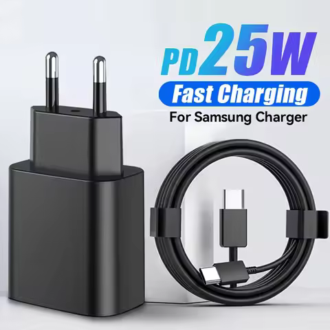 PD 25W Super Fast Charger For Samsung Galaxy S20 S21 S22 S23 Ultra S10 S9 Note 10 Plus Fast Charging