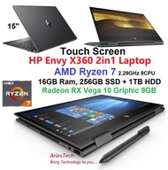 Gaming Laptop HP Pavilion HP Envy x360 intel Core i7, Ryzen7, Ryzen5, Ryzen3 16GB Ram, 512GB SSD, 12GB Graphic Notebook
