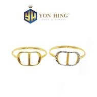 Yon Hing Cincin Fashion Design CD 1C & 2C Bajet Emas 916