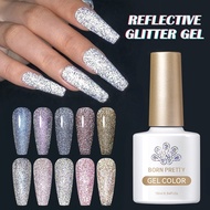 Born PRETTY Flash Diamond Glitter Gel Color New Peel Nail Polish Oil Clear gel nail polish, gel colo